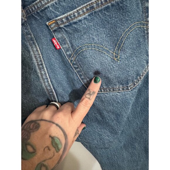 Levi's premium 501 100% cotton button fly medium wash jeans women's size 25x30 - Picture 5 of 10